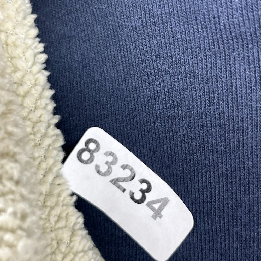 LL BEAN Hoodie Mens XLT Katahdin Iron Works Sweatshirt Fleece Lined Zip Up Blue - Picture 11 of 11